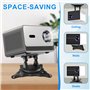 leyomgamz Support Videoprojecteur Mural, Support Projecteur Réglable Rotation à 360°, Supports Retroprojecteur en Métal avec Ada