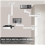 Pliable Support Projecteur Plafond, Support Videoprojecteur Plafond RéGlable Rotation à 360°, Support Mural pour Etagere Videopr