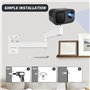 Pliable Support Projecteur Plafond, Support Videoprojecteur Plafond RéGlable Rotation à 360°, Support Mural pour Etagere Videopr