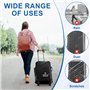 Housse Valise Protection, Protege Valises de Voyage Soute, Bagages Couverture Valise avec Poche, Poussière Housses de Protecteur