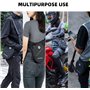 ROCKBROS Sacoche de Jambe Moto, Sac Moto Étanche avec Bandoulière, Sac Ceinture Réfléchissant Amovible, Sacoche en Cuisse Homme 