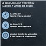 Lichtblau Couteau 620949 00620949 pour hachoir à viande Bosch I Couteau en croix pour MUM4, MFW15 & MUM5 I Couteau hachoir à via