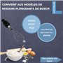 Lichtblau Fouet 2614 avec entraîneur 657379 pour mixeur plongeant 12019198 pour batteur à main Bosch I Fouet de rechange pour en