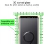 Tzstz 2 Pièces Verre Trempé pour Samsung Galaxy S9 Plus/S9+ Protection Écran ,3D Couverture Complète Film de Protection,Sans Bul