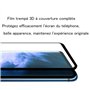 Tzstz 3+3 Pièces Verre Trempé pour Honor 70 5G Protection Écran ，3D Couverture Complète Film de Protection，Sans Bulles, Anti-Ray