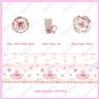 Doyomtoy Vaisselle de Fête Ballerine Anniversaire Fille Vaisselle Papier Set Assiettes en Papier Serviettes Tasses pour Fête à T