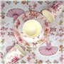 Doyomtoy Vaisselle de Fête Ballerine Anniversaire Fille Vaisselle Papier Set Assiettes en Papier Serviettes Tasses pour Fête à T