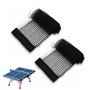 Lot de 2 filets de ping-pong noirs - Filet durable - Filet de rechange pour tables de tennis de table - Filet de tennis de table