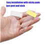 Clip de Ticket de Pare-Brise,12 Pcs Clip de Ticket de Parking Clip de Ticket Auto-Adhésif de Permis de Pare-Brise Clear Frame Ho