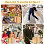 25 Pièces Sacs Cadeaux en Kraft, Sacs de Fête avec Anse, Cadeaux en Papier, Sac Petit Format, Pochette Kraft, pour les Fêtes de