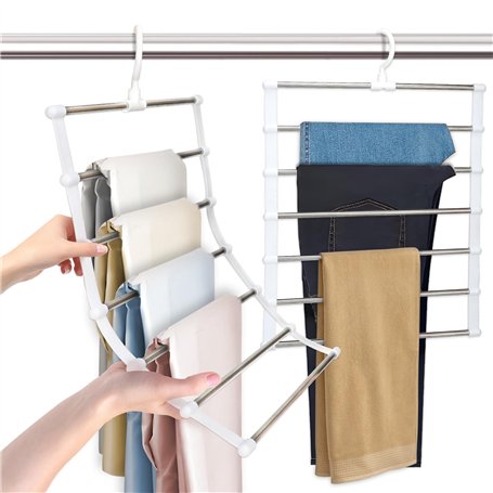 2 Pièces Inoxydable Cintre Pantalon