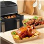 120PCS Papier Cuisson Air Fryer pour Moulinex EZ901820/Philips Airfryer Dual Basket 3000/5000,Food-Grade BPA Gratuit,Jetable Ant