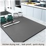 Tapis en Silicone pour Machine à Café - Tapis Antidérapant et Imperméable (30x40 cm) pour Électroménagers, Idéal comme Tapis Égo