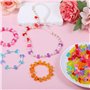 UCLEVER 200 perles en acrylique transparent ours, perles ours gommeuses multicolores pour bracelets, colliers et DIY, mignons ch