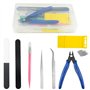WMYCONGCONG 17 pièces Kit d'outils pour maquettes Gundam Set d'outils de construction pour le modélisme de base
