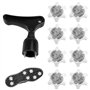 Ncheli Kit de 8 Spikes de Golf + Démonte-Spikes | Crampons de Remplacement Haute Résistance | Compatibles avec la Majorité des C