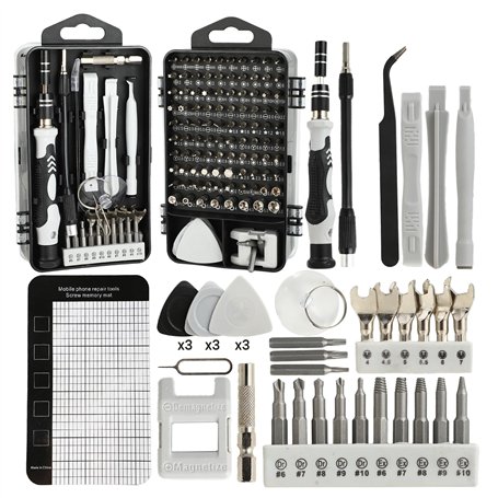 138 en 1 Set de Tournevis de Précision – Mini Set Outils avec Embouts Torx et Tri-Wing – Outils de Réparation de Précision – Pou