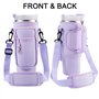 MLPKOI 1 Porte-Bouteille d'eau Accessoires Sac pour(Violet), avec Sangle RéGlable, Compatible avec 40oz 30oz Thermos Cup