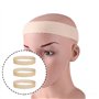 3 Pièces Bandeau de Perruque en Silicone Antidérapant, Bande Élastique Transparent Réglable sans Couture, pour Fixer les Perruqu