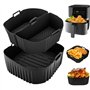3 Pièces Moule Silicone Air Fryer 2 x 3.1L + 1 x 6.2L