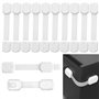 UZSUZZ 12 Pièces Securite Placard Enfant Bloc Porte Securite Bebe Réglable Bloc Tiroir Securite Bebe pour Loquets et Frigo Armoi