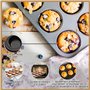 TTSTOIEE Moule à gâteau 2 pièces - Moule à muffins avec 12 cavités Revêtement antiadhésif résistant à des températures allant ju