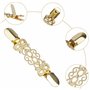 Pull Clips Alliage Sweater Shawl Clip Vintage Exquis et élégant Chandail Pince Cardigan Buckle Femme Châle Clips Cristal Strass