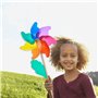Moulin à Vent Enfant Jouets pelouse Cour Ornements de Jardin coloré bâton en Bois Vent Spinner extér