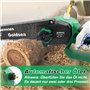 8 Pouces Mini Tronçonneuse à Batterie Avec Batterie 8000mAh Goldsea Tronçonneuse Électrique sans Fil Avec Graisseur Automatique 