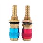 CENPEK Lot de 2 raccords rapides à refroidissement à eau et à gaz pour chalumeau de soudage TIG PTA DB SR WP 9 17 18 26