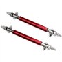 CENPEK Lot de 2 barres de fixation réglables pour pare-chocs avant Compatible avec la plupart des véhicules Rouge