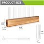 Vase en Verre De Tube À Essai Station De Propagation Vase en Verre Hydroponique avec Support en Bois pour Plantes Hydroponiques,