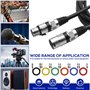 6 Pack Cable XLR, Câble Microphone XLR Male Femelle Symétrique DMX Plug Audio Connector 3 Pin Pour Les Enregistrement Studio (2M