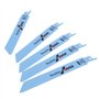ENET 5pcs S922BF 150mm Lames de Scie Sabre Alternatif a vu Lames de Coupe métal pour Bosch