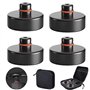 Tesla Model 3 Lot de 4 coussinets en caoutchouc pour cric de chariot de manutention et support universel en caoutchouc pour voit