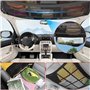 Filet Rangement Voiture Plafond,Organiseur de Toit Double Couche Grande Capacité et Fermetures Eclair,Filet Rangement Camping Ca
