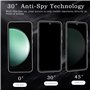 [2 Pièces] Verre Trempé Anti-Espion pour Samsung Galaxy S23 FE, Protecteur D'écran de Confidentialité, 9H Dureté Film Protecteur