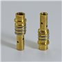 RIVERWELD Porte-Électrodes MIG/MAG 002.0078 - Support Contact Tips avec Buse Diffuseur pour Torche de soudure 15AK MB15 CO₂ 10 p