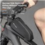 Levigo Sac de rangement triangulaire pour tube supérieur de vélo, sac de rangement portable pour cadre avant de vélo, résistant 