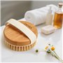 Ithyes Brosse pour le corps La brosse exfoliante La brosse de bain à poils naturels pour éliminer les toxines cellulites de la p