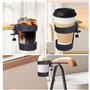 Porte Gobelet Boisson Bouteille à Clip, Universels Porte Gobelets Support Tasse à café Soucoupe Clip avec Crochet pour Tasses Bo
