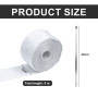 5m x 5cm Bande d'Échappement avec 2 Attaches de Câble Isolant Thermique Echappement pour Tuyeau Col