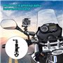 Moto Boule Support, RAM Mount U-Bolt, Adaptateur Bille Base Compatible de Téléphone pour Vélo et Rotule Mount avec Supports Ram