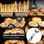 Porte Etiquette Metal, Porte étiquettes 5 Pièces Porte étiquette Support Carte pour Etiquette Prix Supermarché Boutique Paniers