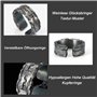 Auriselle Bague Homme Réglable Porte-bonheur Motif Texture Vintage Viking Rétro Bague ouverte Pouce Gothique Punk Bijoux Cadeaux