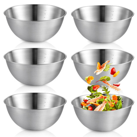 6 Pcs Bol Inox