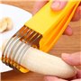 Forreen 3 Pièces Banane Trancheuse Multifonctionnel Portable Banane Slicer avec 6 Lames pour Sa