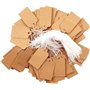 aupawdy 500pcs etiquette avec ficelle etiquette bijoux etiquette étiquettes de Prix étiquettes kraft pour Vêtement de Bijoux mar