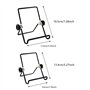Décorative Photo Cadre Support Présentoirs Noir Photo Chevalet Tablette Pliable Réglable Chevalet Fer Supports de Présentation P
