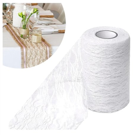 Chemin de Table en Dentelle Blanche 15cm x 22m